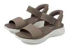 スケッチャーズ レディース シューズ サンダル SKECHERS Ultra Flex 30 Summerville Hands Free SlipIns Dark Taupe トープ