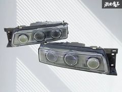 希少！】 日産 純正 S13 シルビア ハロゲン ヘッドライト ガラス 3連 