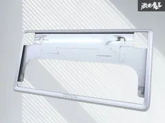 【割れ無し！】トヨタ TOYOTA 純正 ナンバーフレーム ナンバープレート 1枚 穴間 : 約21cm 縦 : 約17cm 横 : 約33.5cm 08407-00280 即納 棚のサムネイル