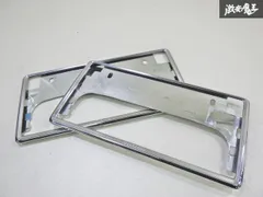 【ストア出品】トヨタ 純正 ナンバープレートフレーム ナンバープレート 枠 フロント リア用 2枚 メッキ系 08407-00720 即納のサムネイル