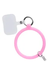 Hamee(ハミィ) iFaceReflectionNeoSiliconeブレスレットストラップクリアピンク【各種スマートフォン対応ハンドストラップスマホ携帯ストラップシリコンストラップリストストラップ落下防止おしゃれ】 [クリアピンク]