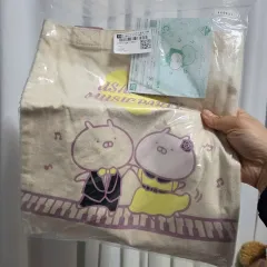 日本版レトロ漫画キャラクターぬいぐるみグッズ ヴィンテージうさぎミュートートバッグ