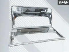 TOYOTA トヨタ 純正 ナンバープレート ナンバーフレーム 2枚セット 縦 約33.7cm 横 約17cm 穴間 約21cm 08407-00270 即納 棚のサムネイル