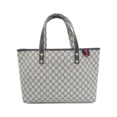 GUCCI GG柄 シェリーライントートバッグ 211134 ネイビー【美品 