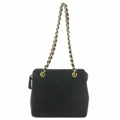 シャネル(Chanel) シャネル ショルダーバッグ マトラッセ チェーンショルダー スウェード ブラック レディース