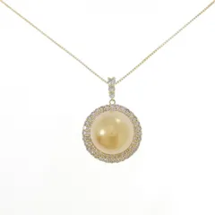 K18YG 白蝶パール ネックレス 13mm