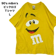 90's m&m's エムアンドエムズ ビックロゴ Tシャツ L