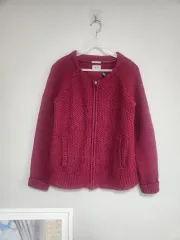 トミーヒルフィガー ニット ジップアップ カーディガン