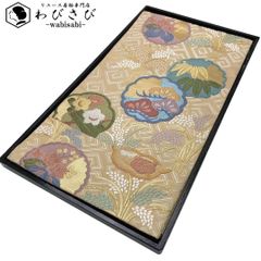 帯8007 ○高級 正絹 六通 袋帯 朝顔 - メルカリ
