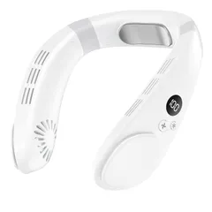 【在庫処分】「夏革新型・首掛け扇風機」ネッククーラー ネックファン 携帯扇風機 小型 3段階風力調節 冷却プレート搭載 20dB静音 超軽量 羽根なし モバイル扇風機 強力 大風量 LEDディスプレイ表示 4400mAh大容量 長時間稼働 Type-C充電式