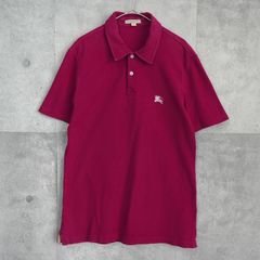 美品 バーバリーブリット メガノバチェック ポロシャツ レッド サイズM 