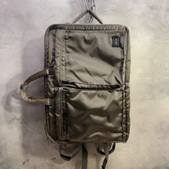 極美品 PORTER ポーター タンカー シルバーグレー 3WAYバック　2層式 PORTER - ポータータンカー 3wayブリーフケース シルバーグレー XL 7月