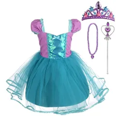 新品 [Dressy Daisy] プリンセス 人魚姫 コスチューム 誕生日 ファンシー パーティー ベビードレスアップ アクセサリー付 幼児 女の子 サイズ 18～24ヶ月 グリーン