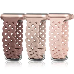 【在庫処分】For Watch Watch Ultra2/10/9/8/7/SE2 38/40/41/42(Series10)mm 柔らかいシリコン素材 スポーツベルト 通気性 蒸れない 防汗 夏 軽量 バンド 交換用 Apple 細身 アップルウォッチ レデ