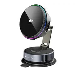 【迅速に発送】【ペルチェ冷却】Qi2 15W急速充電 車載ホルダー スマホ冷却 真空吸盤 ワイヤレス充電器 MagSafe対応 スマホホルダー 正規認証品 マグセーフ充電器 iPhone 17/16/15/14/13/12&S25&Pixel 0b65a004