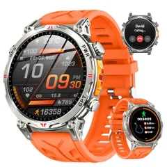 スマートウォッチ 【2026 ChatGPT搭載 内蔵GPS AI文字盤】 1.6 インチAMOLED大画面 軍用規格 耐衝撃 GPS運動模式記録 Bluetooth5.3通話 LINE/メッセージ通知 振動と着信音設定 100＋運動モード  8a154fec