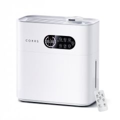 加湿器 大容量 6.5L 【2025冬新登場・除菌ライト・湿度設定】水漏れ防止 ハイブリッド式 加熱式 超音波式 加湿器 卓上 間欠モード 4重除菌 マイナスイオン アロマ対応 上から給水 ポンプ式 ヒーター付き 静音 高温除菌 省エネ 空気 b7166195