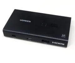 【中古】PCハード UGREEN HDMI KVM切替器(2入力/1出力)[AK502]