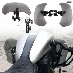 バイク用 ブラックウィンドシールド クランプ式 - メルカリ