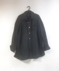 ザラ(ZARA) メンズ ブラックデニムアウター