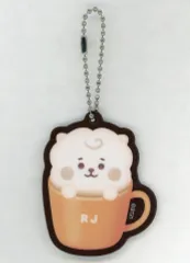 【中古】キーホルダー RJ(ジン) オリジナルアクリルキーホルダー(ラテアート風デザイン) 「BT21」 ファミリーマート限定