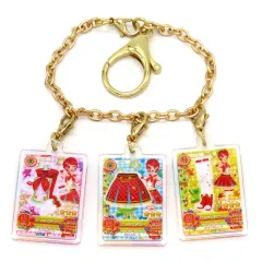 【中古】キーホルダー 一ノ瀬かえで アイカツ!カード★バッグチャーム B 「一番くじ アイカツ!～スターライト学園へようこそ!～」 C賞