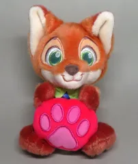 【中古】ぬいぐるみマスコット・ぬいぐるみバッジ ニック・ワイルド(アイス) ぬいぐるみキーチェーン 「ズートピア」 上海ディズニーリゾート限定