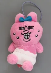 【中古】ぬいぐるみマスコット・ぬいぐるみバッジ おぱんちゅうさぎ(汗/歯) むにゃすやマスコット 「おぱんちゅうさぎ」
