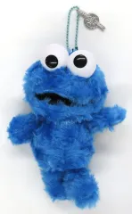 【中古】ぬいぐるみマスコット・ぬいぐるみバッジ クッキーモンスター ぬいぐるみキーチェーン(ユニバーサル・スタジオ・ジャパンタグ付き) 「セサミストリート」 ユニバーサル・スタジオ・ジャパン限定