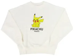 【中古】アウターウェア ピカチュウ キャラクタートレーナー オフホワイト Mサイズ 「ポケットモンスター×しまむら」