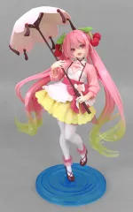 【中古】フィギュア 桜ミク 「キャラクター・ボーカル・シリーズ01 初音ミク」 AMP+ フィギュア～桜ドレスver.～ タイクレ限定