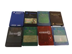 PS1PS2　メモリーカード　メモリーキング　8つ　ジャンク品