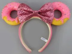【中古】アクセサリー(非金属) ドーナツモチーフ(ピンク) カチューシャ 「ディズニー・パルパルーザ “ヴァネロペのスウィーツ・ポップ・ワールド”」 東京ディズニーリゾート限定