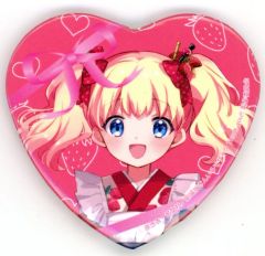 プリパラ 太陽 ペッパー ノンシュガーカフェ ハート型缶バッジ AMOCAFE