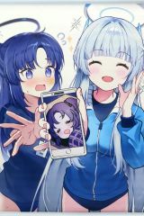 [중고] 동인 포스터 태피스트리 캘린더계 [블루 아카이브] B2W 스웨이드 태피스트리 와세 유카 & 생염 노아(tion) / 멜론 북스