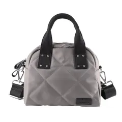 新品 [リズデイズ] 2way トートバッグ ショルダーバッグ レディース 斜め掛け キルティング ナイロン (ダークグレー)