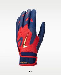 新品 NIKEトラウトエリート バッティンググローブ 黒×赤 Lサイズ 限定
