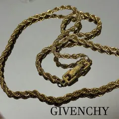 GIVENCHY ジバンシィ ヴィンテージ ロープチェーンネックレス 4Gロゴ