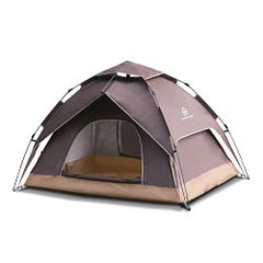 [Sign Kingdom] One-Touch Tent, 4-Person Waterproof Camping Tent, Pop-Up Tent, South Light Tent, Easy Setup, Windproof, Waterproof, Excellent Ventilation, Multifunctional, Lightweight, for Cherry Blossom Viewing, Disaster Preparedness, Hiking, Fishing, with Storage Bag, Camping, Outdoor, tent outdoora