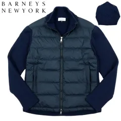 【S3785】【極美品】BARNEYS NEW YORK バーニーズニューヨーク ダウンジャケット カーディガン ニット切替 サイズMのサムネイル