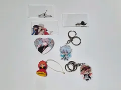 銀魂) キーホルダー バッジ クリア アクリル 沖田 総悟 銀時 神楽 解決屋