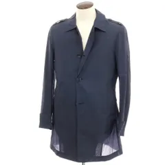 【中古】タリアトーレ TAGLIATORE BARRY ナイロンポリエステル サッカー ステンカラーコート ネイビー【サイズ50】【メンズ】のサムネイル