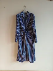 ザラ ストライプ ロング丈ワンピース 出品