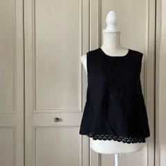 【東あずま店　併売品】　nano universe ナノユニバース 刺繍 花柄 総柄　ブラウス シャツ トップス　レディース　blouse　shirt　Tops　ladies　黒 ブラック BLACK クロ くろ　お呼ばれ　デート　オフィスカジュアル　食事会