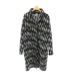 ミッソーニ MISSONI ニットコート ロング 総柄 40 ブラック ホワイト ■GY18のサムネイル