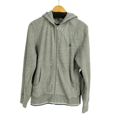 フレッドペリー FRED PERRY ロゴ刺繍 ジップアップパーカー メンズ import：M 