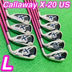 9877 Callaway X-20 US キャロウェイ レディース 女性用 右利き ladies アイアン9本セット 3.4.5.6.7.8.9.P.S ゴルフクラブ 送料無料