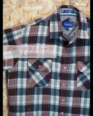 裏地付きネルシャツ　Ｌsize 【US古着】