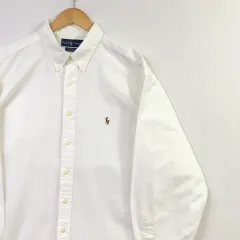 XXL ポロ オックスフォード 白 オーバーサイズシャツ