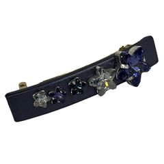 新品未使用 コンプレックスビズ ビジュー ブルー バレッタ ヘア